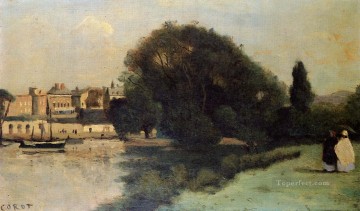  london Works - Richmond near London plein air Romanticism Jean Baptiste Camille Corot